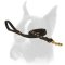 Leather Dog Leash 3/4 inch (20 mm) in width decorated with Studs and Braids