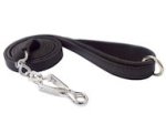 Leather Boxer Leash with HS Snap Hook