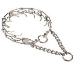 Dog Pinch Prong Collar Chrome Plated - 1/8 inch (3.25mm)