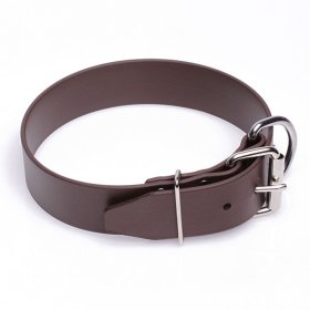 Extra Wide Brown Biothane Boxer Collar