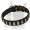 Decorated with metal plates Dog Collar for Boxer Breed