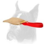 Jute Puppy Bite Tug with Comfortable Handle for Boxer Puppies