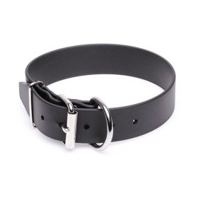 Extra Wide Black Biothane Boxer Collar