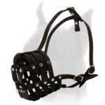 A perfect air flow Boxer leather dog muzzle