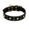 FDT Artisan 'Heavy Metal' Leather Boxer Collar with Skulls and Half-Balls 1 1/2 inch (40 mm)