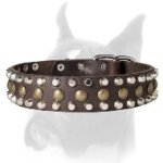 Fascinating Boxer Collar with Pyramids and Studs