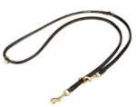 Multimode Leather Round Leash for Excellent Control of Your Boxer