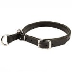 Adjustable Boxer Leather Choke Collar
