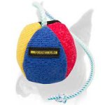 Perfect French Linen Boxer Ball for biting 4 1/3 inch (11 cm) in diameter