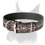 Exclusive Painted Leather Collar for Boxer