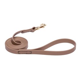 Khaki Waterproof Boxer Leash Made of Biothane