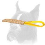 Pocket Bite Tug Made of Jute for Boxer Puppy