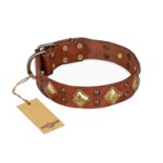 "Flight of Fancy" FDT Artisan Adorned Leather Boxer Collar