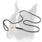 Leather Leash for Boxer with Brided Decoration
