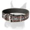 Exclusive Painted Leather Collar for Boxer
