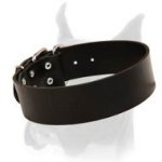 Extra Wide Boxer Collar Made of Full Grain Leather