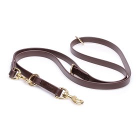 Multipurpose Brown Biothane Boxer Leash for over 7 Different Activities
