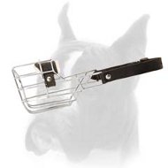 'The Silencer' Everyday Wire Muzzle for Boxer with Enhanced Ample Design of the Cage