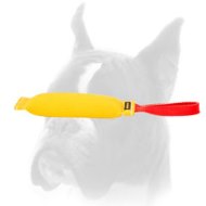 Boxer Bite Tug of French Linen for Retrieve Training