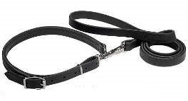Leather Combo Leash and Collar for Boxer Hunting/Police Work