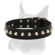 Leather Boxer Collar Buckle for Dog Training Walking