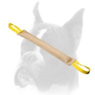 Extra Strong Jute Bite Tug with 2 Loops for Boxer Training