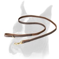Simple in Use Stitched Leather Boxer Leash