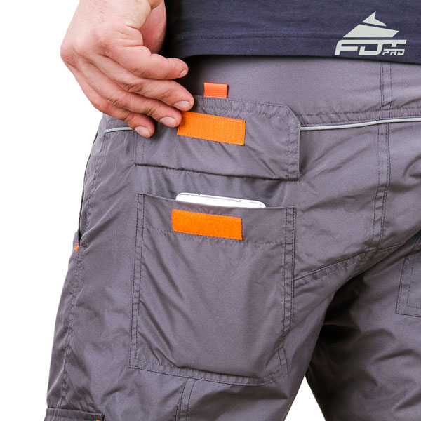 Convenient Design Pro Pants with Useful Side Pockets for Dog Training