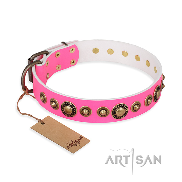Best quality leather collar handcrafted for your dog