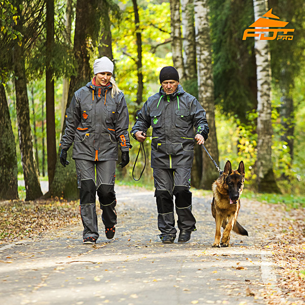 Unisex High Quality Dog Training Suit for Men and Women with Reflective Strap