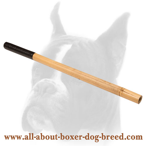 Training Dog Bamboo Stick with Covered Handle Grip