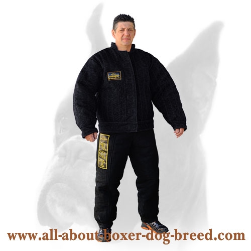 French Linen Dog Bite Suit Jacket for Training