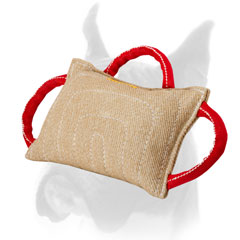 Heavy stuffed jute bite pad for Boxer