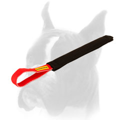 French Linen Dog Bite Tug For Boxer With Handle