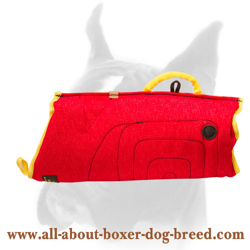 French Linen Bite Builder For Boxer Puppies and Young Dogs