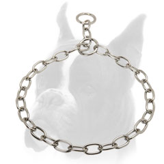 Chrome Plated Boxer Choke Collar