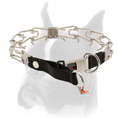 Boxer Pinch Collar Made of Stainless Steel
