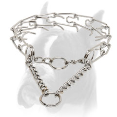 Boxer Pinch Collar of Chrome Plated Steel