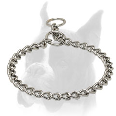 Chrome Plated Boxer Choke Collar