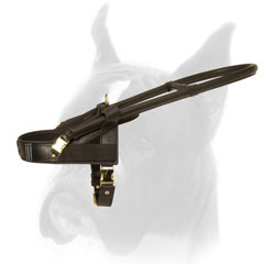 Leather Boxer Harness for Assistance and Mobility