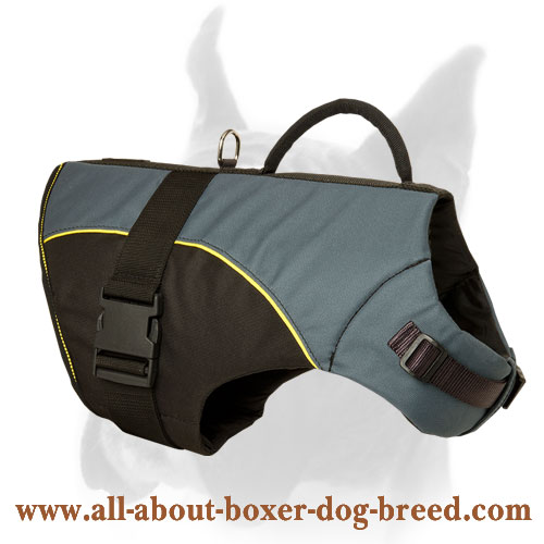 Cold Resistant Winter Vest-Harness for Boxer Dog
