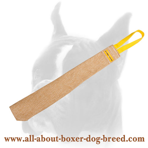 Boxer bite rag made of jute for prey drive training