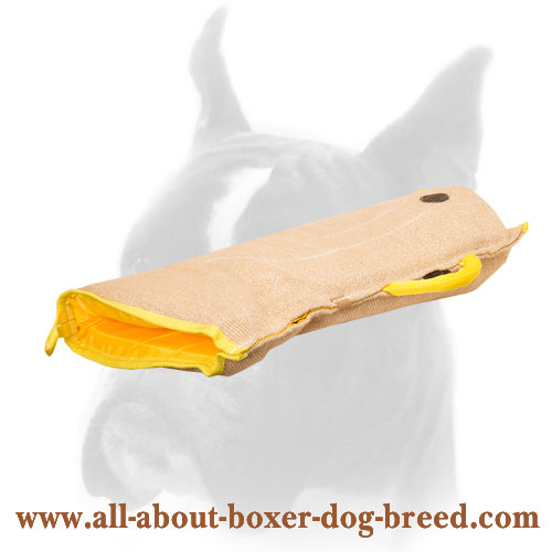 Puppy sleeve made of jute with handle