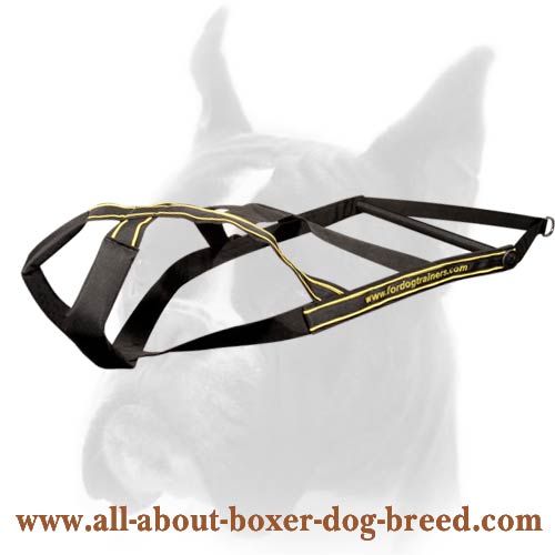 Extra Durable Dog weight pulling harness for Boxer