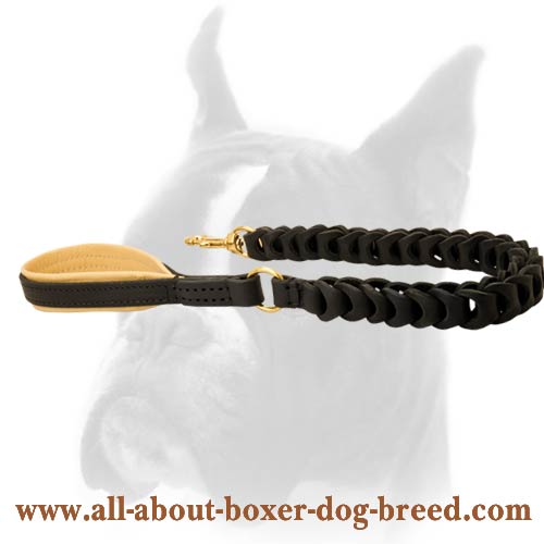 Handcrafted Leather Dog Leash of Exclusive Design - Click Image to Close