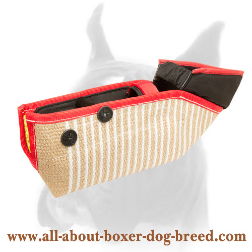 New Age Dog Bite Sleeve Fabricated of Jute for Boxer