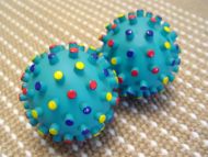 Crazy Color Squeaky Rubber Ball for Boxer - 4,8 inch (12 cm)