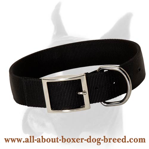 Lightweight Adjustable Boxer Dog Nylon Collar