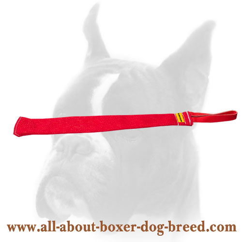 French Linen Bite Rag with Handle for Boxer